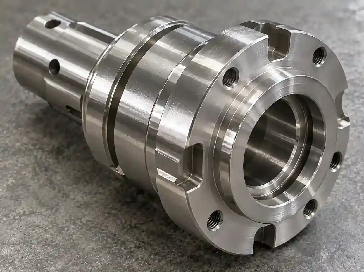 Precision machined metal component